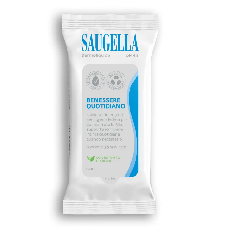 Saugella Dermoliquido Salviette Intime 15 pezzi Saugella Dermoliquido Salviette Intime 15 pezzi