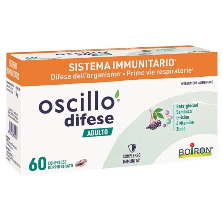 Boiron Oscillo Difese Adulti Integratore per le Difese Immunitarie 60 Compresse