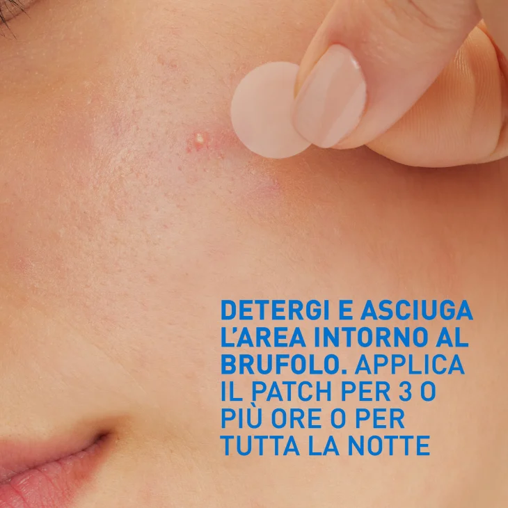 CeraVe Patches Idrocolloidali Anti Brufoli Trasparenti e Invisibili sulla Pelle 22 pezzi