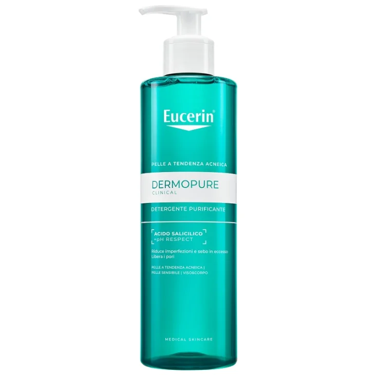Eucerin Dermopure Clinical Detergente Purificante Viso Corpo 400 ml