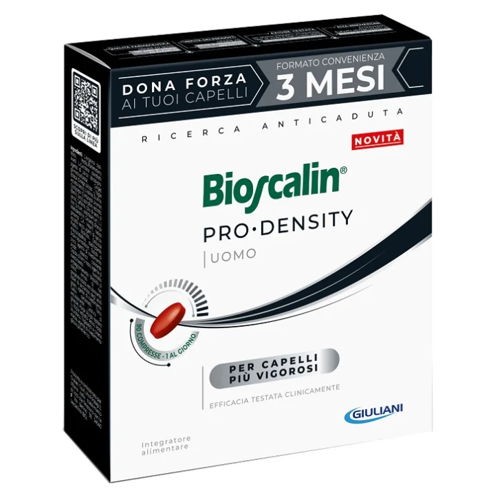 Bioscalin Pro Density Uomo Trattamento 3 Mesi per Capelli più Forti 90 Compresse