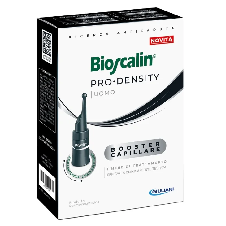 Bioscalin Pro Density Uomo Trattamento Booster Capillare per Capelli più Forti 8 fiale x 2,5ml