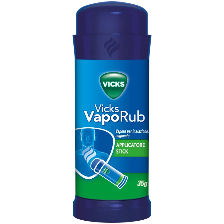 Vicks VapoRub Vapore per Inalazione Unguento 35 g Applicatore Stick