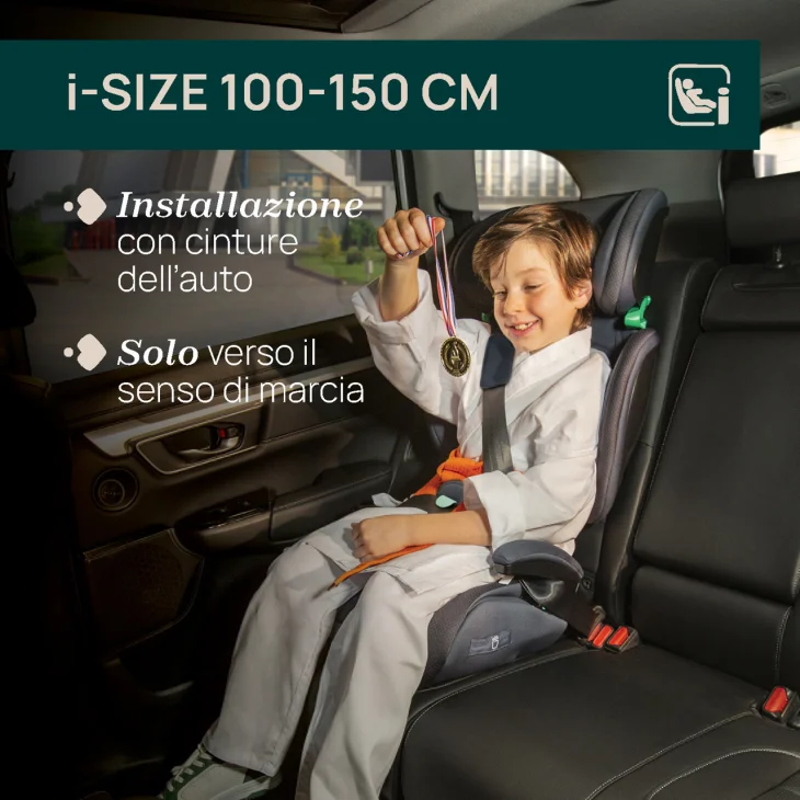 Chicco Quizy i-Size Seggiolino Auto Sicurezza per Bambini Omologato Nero