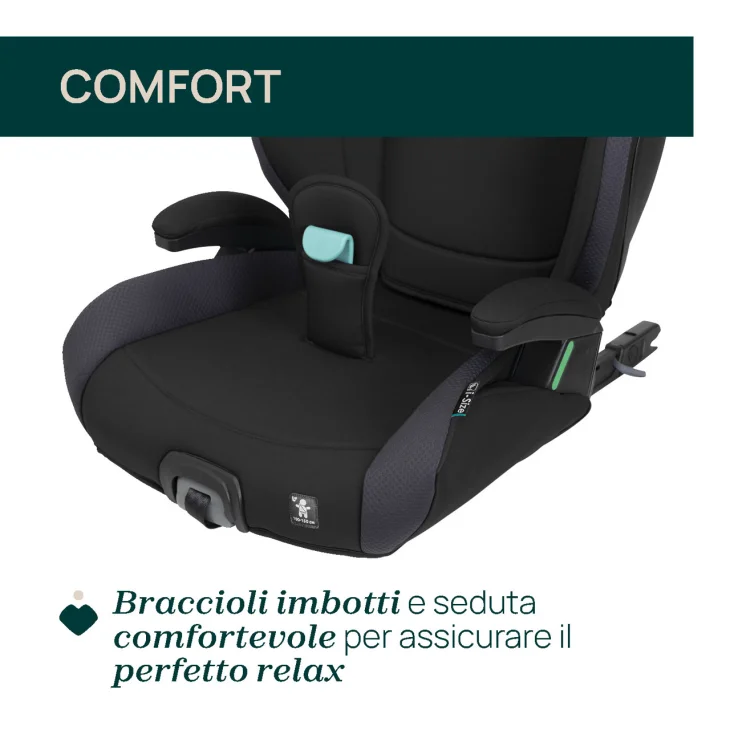 Chicco Quizy i-Size Seggiolino Auto Sicurezza per Bambini Omologato Nero