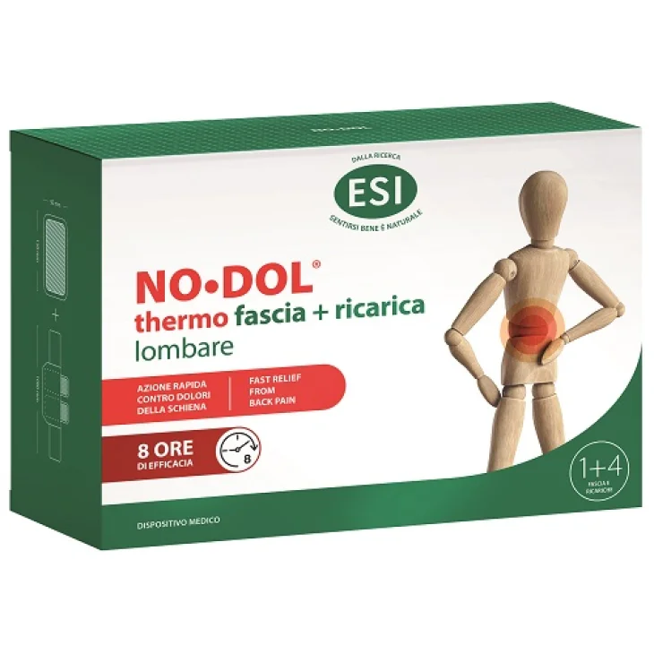 Esi Dol Thermo Fascia + Ricarica Lombare per Dolori alla Schiena 1+4 Pezzi Esi Dol Thermo Fascia + Ricarica Lombare per Dolori alla Schiena 1+4 Pezzi