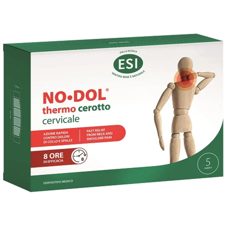 ESI No Dol Thermo Cerotto Cervicale Contro Dolori Spalle e Collo 5 Pezzi