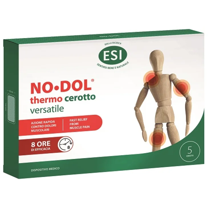 ESI No Dol Thermo Cerotto Versatile per Dolori Muscolari 5 Cerotti