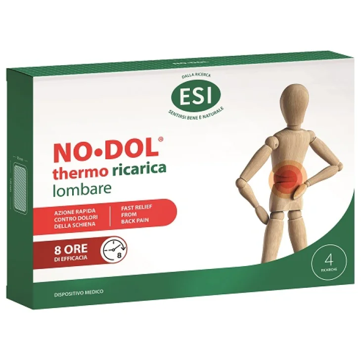 Esi No Dol Thermo Ricarica Lombare per Dolori alla Schiena 4 ricariche