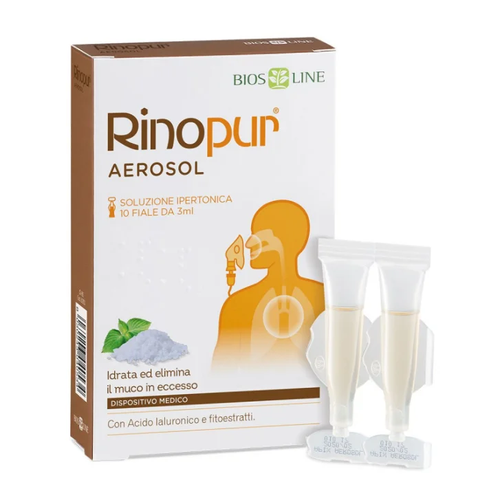 Bios Line Rinopur Soluzione Ipertonica per Aerosol 10 fiale