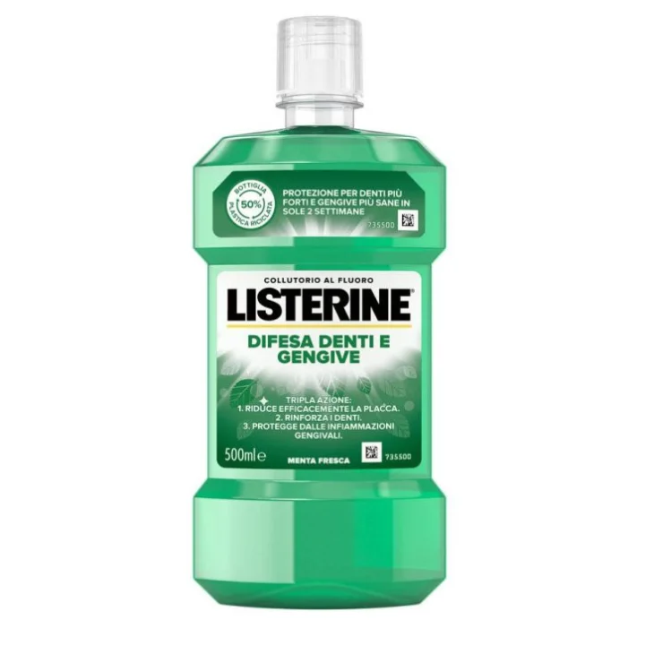 Listerine Difesa Denti e Gengive Collutorio per Protezione Orale 80 ml