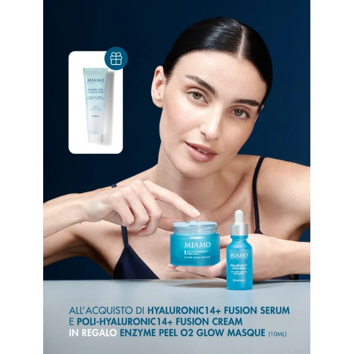 Miamo Hyaluronic14+ Serum 30ml Rimpolpante e Idratante + Fusion Cream Viso Antirughe 5 ml Miamo Hyaluronic14+ Serum 30ml Rimpolpante e Idratante + Fusion Cream Viso Antirughe 5 ml