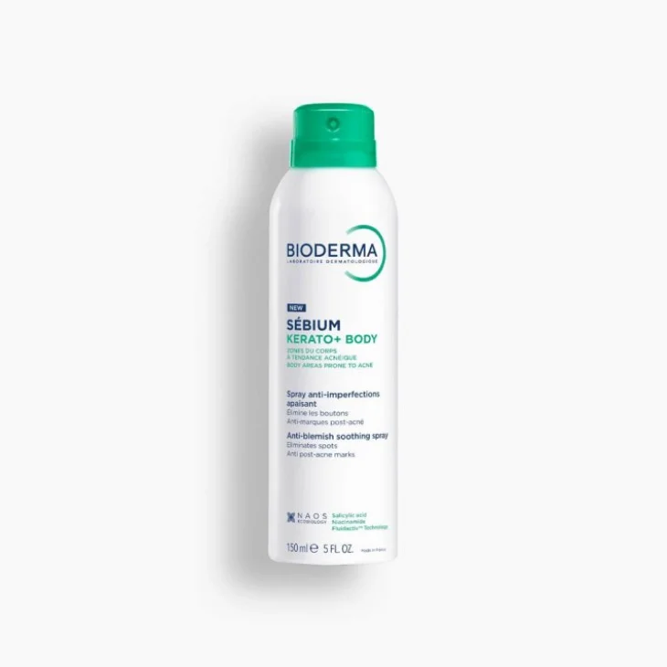 Bioderma Sebium Kerato+Body Spray Tripla Azione per l’Acne del Corpo 150 ml