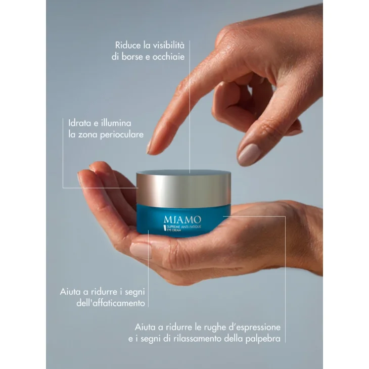Miamo Supreme Anti Fatigue Eye Cream  Crema Contorno Occhi Anti-borse e Occhiaie 15 ml