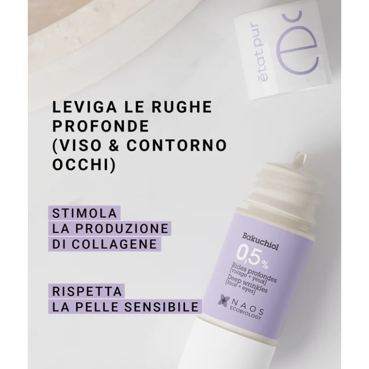 Etat Pur Bakuchiol 0,5% Siero Anti-età per Pelli Sensibili 15ml