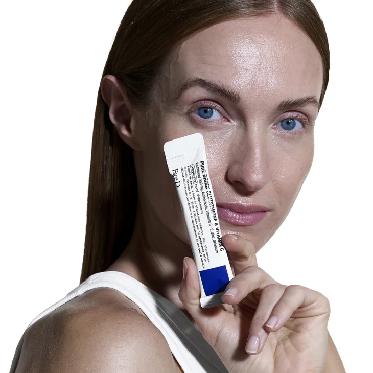 Face D Pure Drink Glutatione & Vitamina C integratore Antiossidante con Glutatione 30 stick da 15 ml (450 ml)