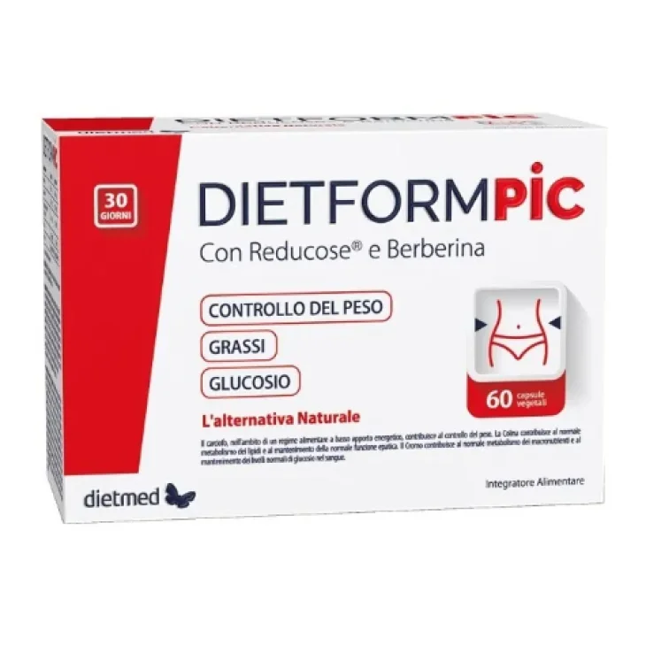 Dietformpic Integratore per Controllo Peso e Metabolismo 60 Capsule Vegetali