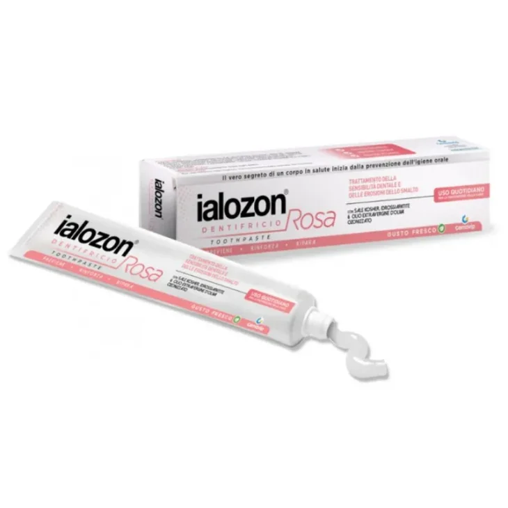 Ialozon Rosa Dentifricio per Sensibilità e Sbiancamento Naturale 100 ml Ialozon Rosa Dentifricio per Sensibilità e Sbiancamento Naturale 100 ml