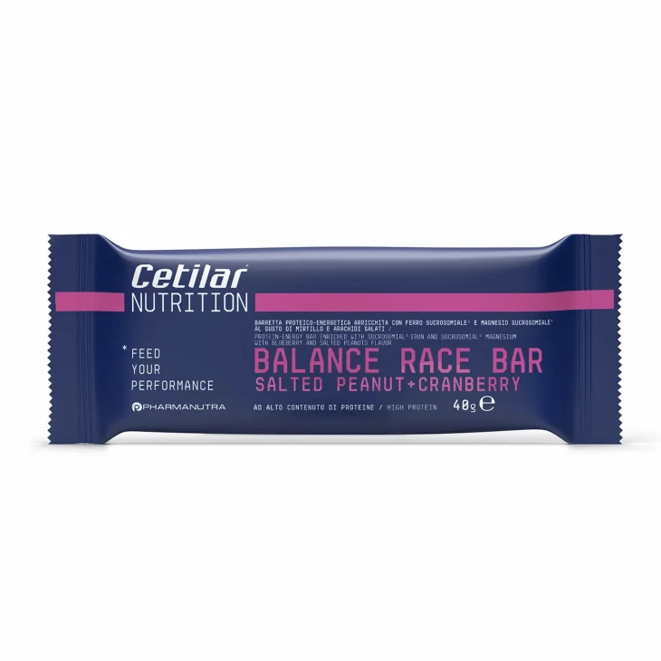 Pharmanutra Balance Race Bar Proteica Mirtillo Arachidi Salati 40g Senza Glutine
