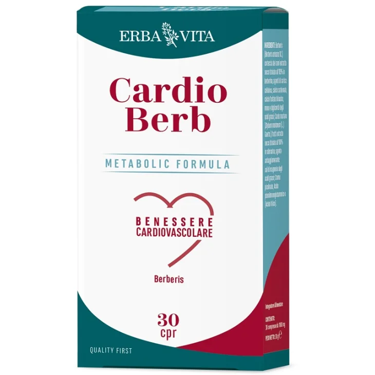 Erba Vita Cardio Berb Integratore per Cuore e Metabolismo 30 Compresse