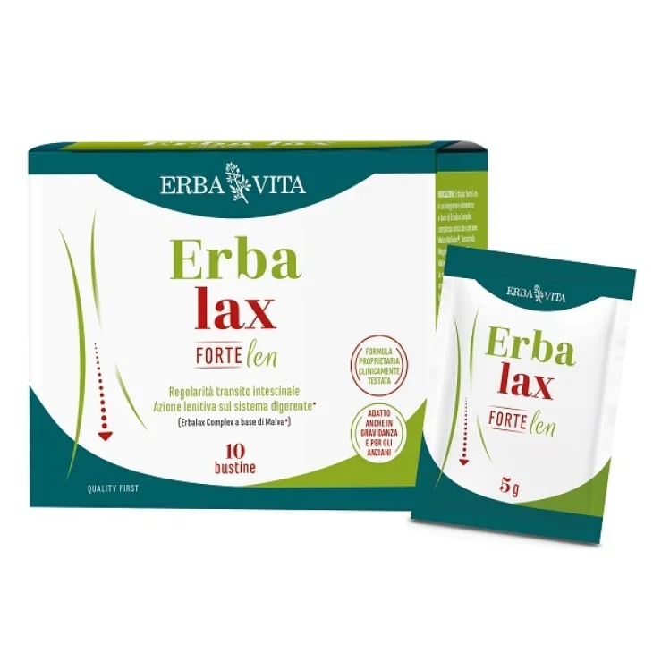 Erba Vita Erbalax Forte per Regolarità Intestinale 10 Bustine da 5g