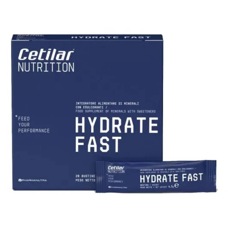 Cetilar Hydrate Fast Integratore Sali Minerali Gusto Agrumi 20 Bustine Cetilar Hydrate Fast Integratore Sali Minerali Gusto Agrumi 20 Bustine