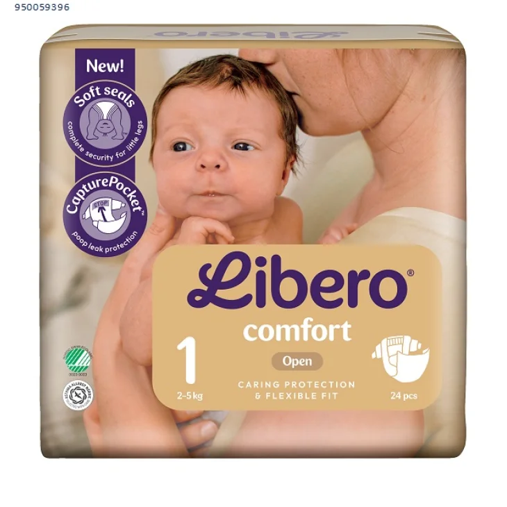 Libero Comfort Pannolini per Neonati Taglia 1 ( 2-5 kg ) 24 pannolini