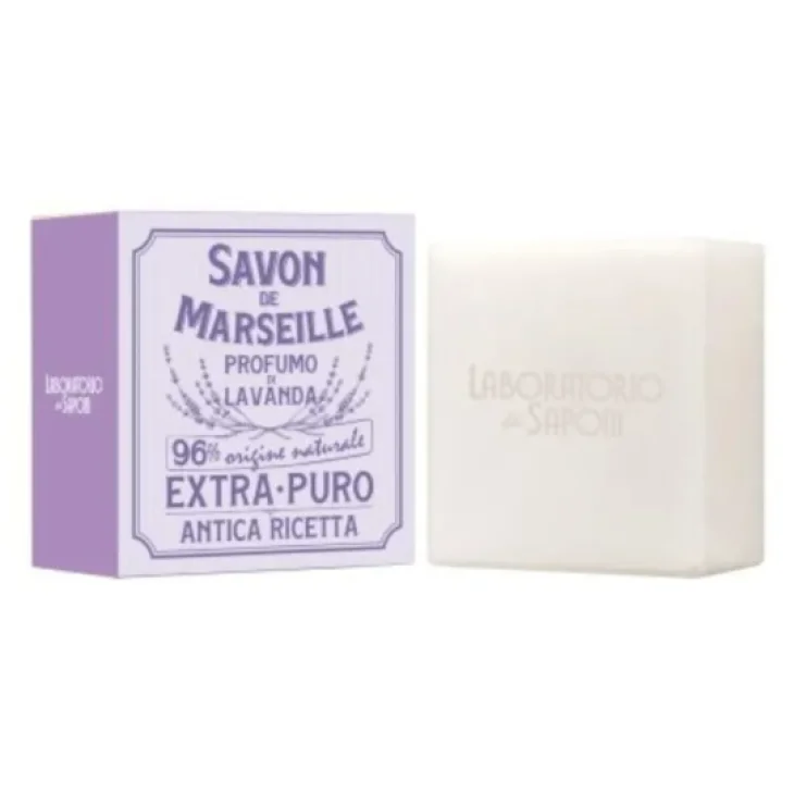 Laboratorio dei Saponi Sapone Vegano di Marsiglia alla Lavanda Saponetta 100 g