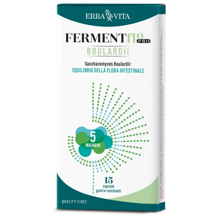Erba Vita Fermentflor Pro Boulardii Integratore per Equilibrio Intestinale 15 capsule