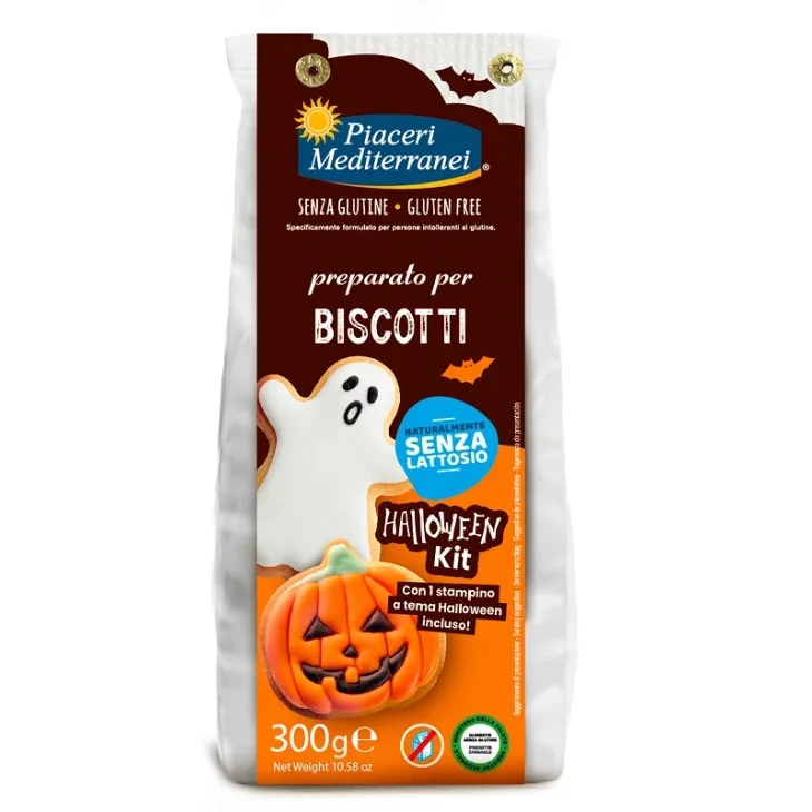 Piaceri Mediterranei Preparato per Biscotti Senza Glutine e Lattosio 300 g