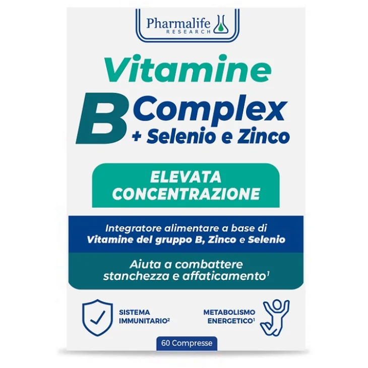 Vitacurveg Integratori di Vitamine B Selenio e Zinco Complex 60 Compresse