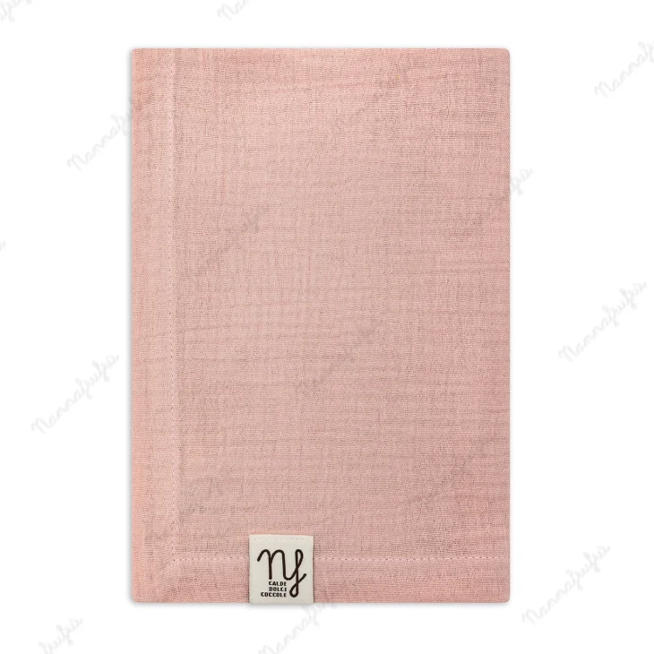Nannafrufru Mussola Rosa Antico in Cotone