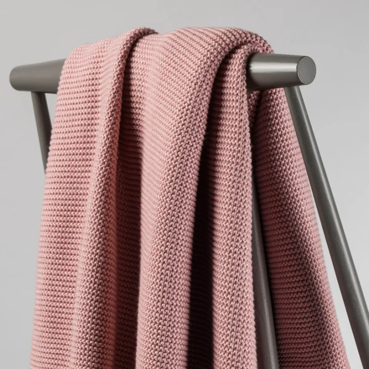 Nannafrufru Copertina Bamboo e Cotone Rosa Antico