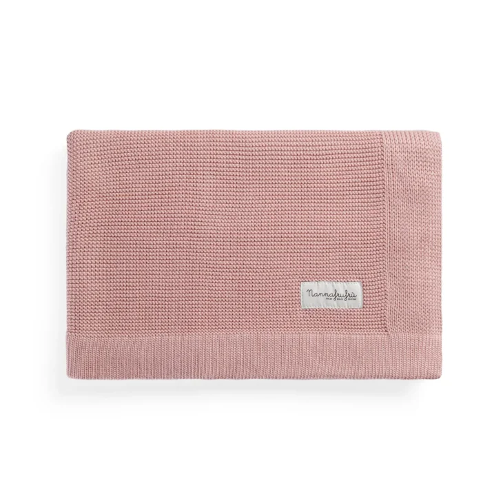 Nannafrufru Copertina Bamboo e Cotone Rosa Antico