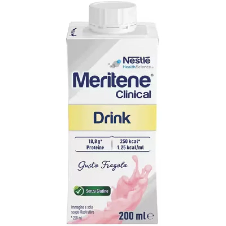 Nestlé Meritene Clinical Iperproteico Fragola Senza Glutine 200ml
