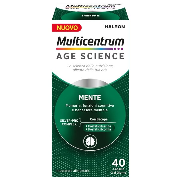 Multicentrum Age Mente Integratore per la Memoria 40 Capsule