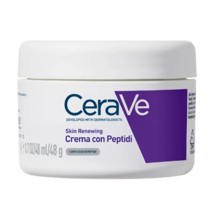 Cerave Skin Renewing Crema Viso Levigante E Idratante Con Peptidi 48 g