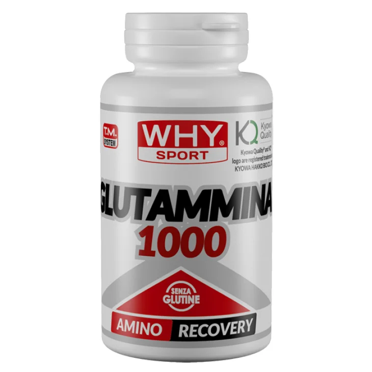 WhySport Glutammina 1000 Integratore per Recupero Muscolare 100 compresse