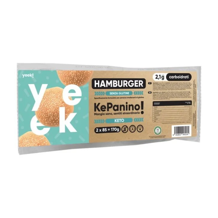 Yeek! Ke Panino Hamburger Senza Glutine 2 Pezzi 170g Yeek! Ke Panino Hamburger Senza Glutine 2 Pezzi 170g