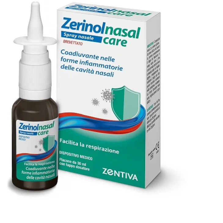 Zerinol Nasal Care Spray Nasale Decongestionante Facilita la Respirazione 30 ml