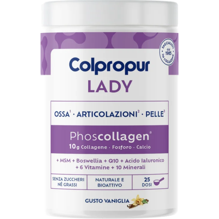 Colpropur Lady Vaniglia Integratore Donna per Ossa, Pelle e Articolazioni  332,5 g