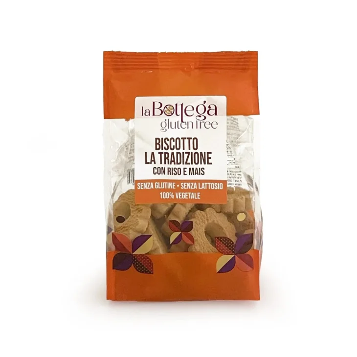 La Bottega Gluten Free Biscotti Vaniglia Riso e Mais Senza Glutine e Lattosio 35g