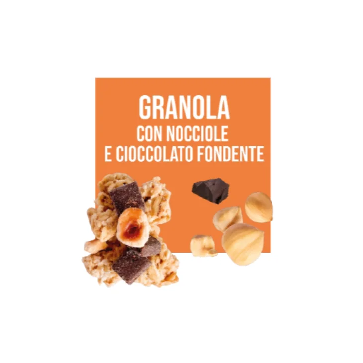 La Bottega Gluten Free Granola con Nocciole e Cioccolato Fondente Senza Glutine e Lattosio 45 grammi La Bottega Gluten Free Granola con Nocciole e Cioccolato Fondente Senza Glutine e Lattosio 45 grammi