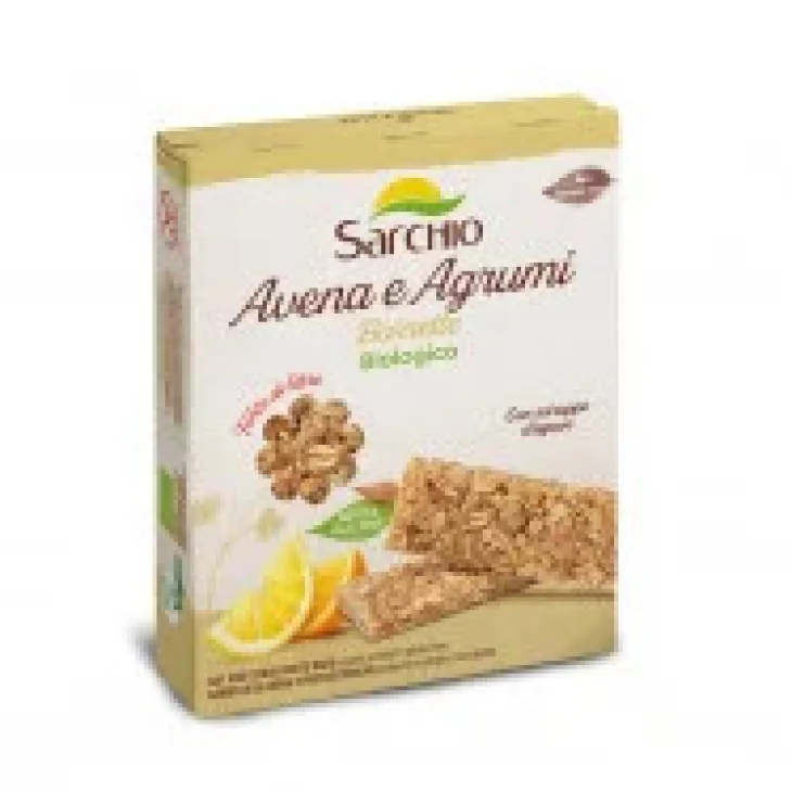 Sarchio Barrette Avena e Agrumi Senza Glutine Biologiche 4 pezzi