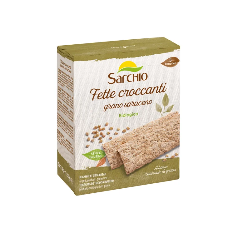 Sarchio Fette Croccanti Grano Saraceno Senza Glutine Biologico 120g