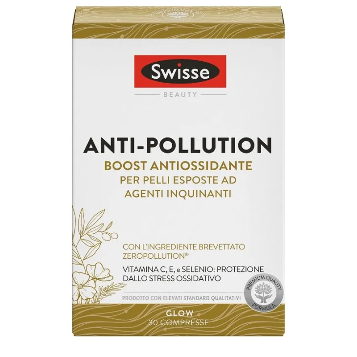 Swisse Anti-Pollution Integratore Antiossidante per Pelli Esposte ad Agenti Inquinanti 30 compresse