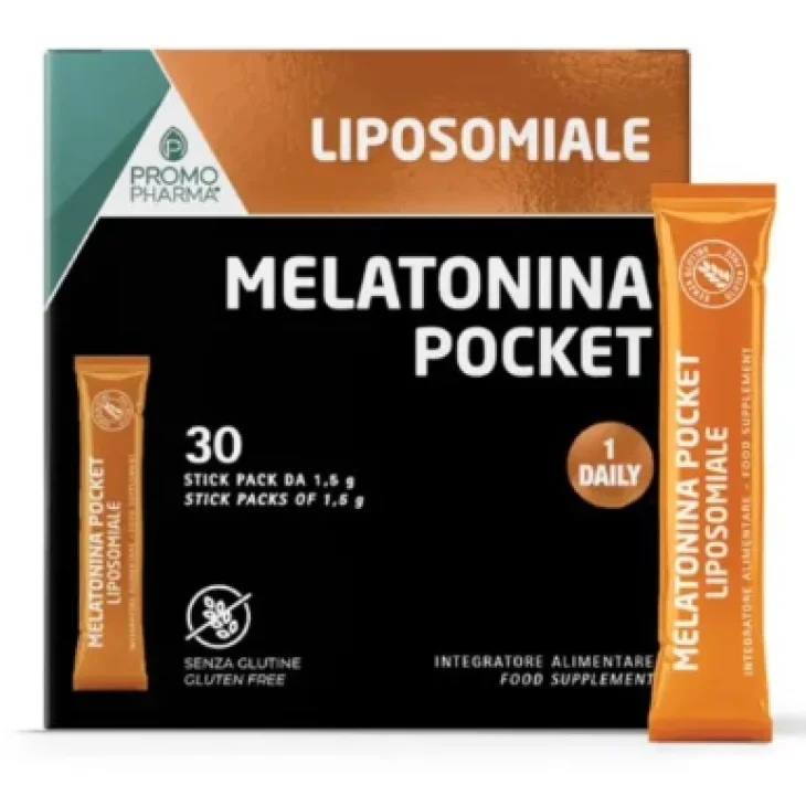 Liposomiale Melatonina Integratore Alimentare di Melatonina per Sonno 30 Stick