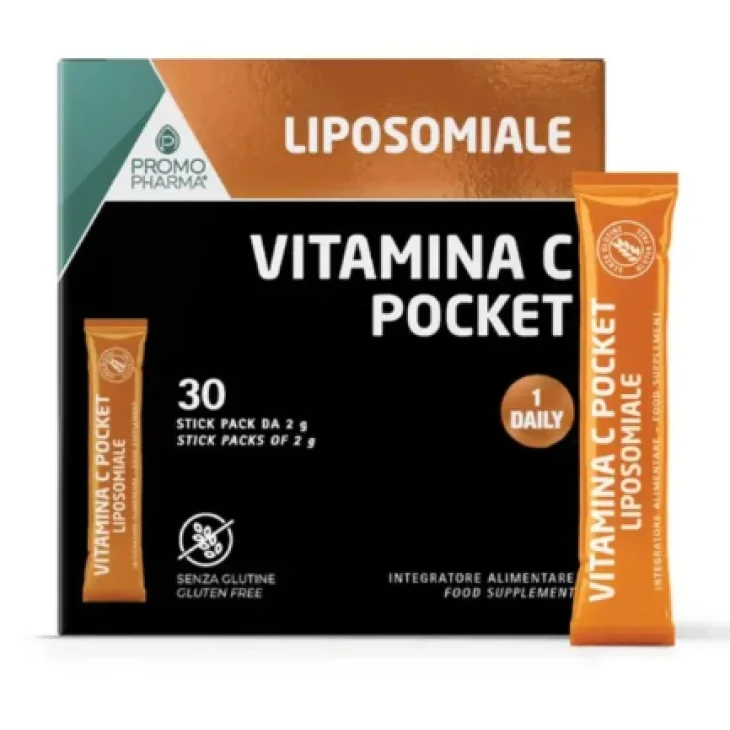 Liposomiale Vitamina C Pocket Integratore per Sistema Immunitario 30 Stick