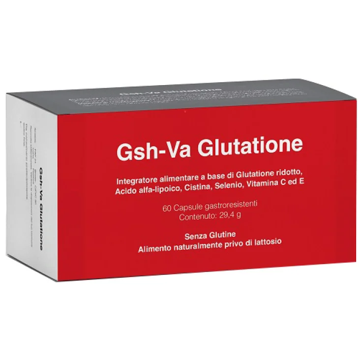 Gsh-va Glutatione Integratore Antiossidante per Difese Immunitarie 60 capsule Gsh-va Glutatione Integratore Antiossidante per Difese Immunitarie 60 capsule