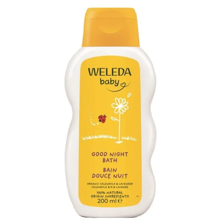 Weleda Baby Calendula Bagno della Buonanotte Detergente Delicato per Bambini 200 ml Weleda Baby Calendula Bagno della Buonanotte Detergente Delicato per Bambini 200 ml